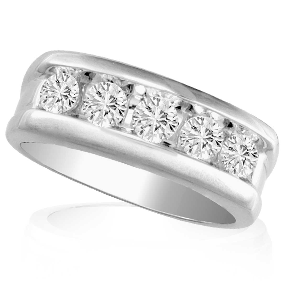14K 1.00CT Diamond Men's Band