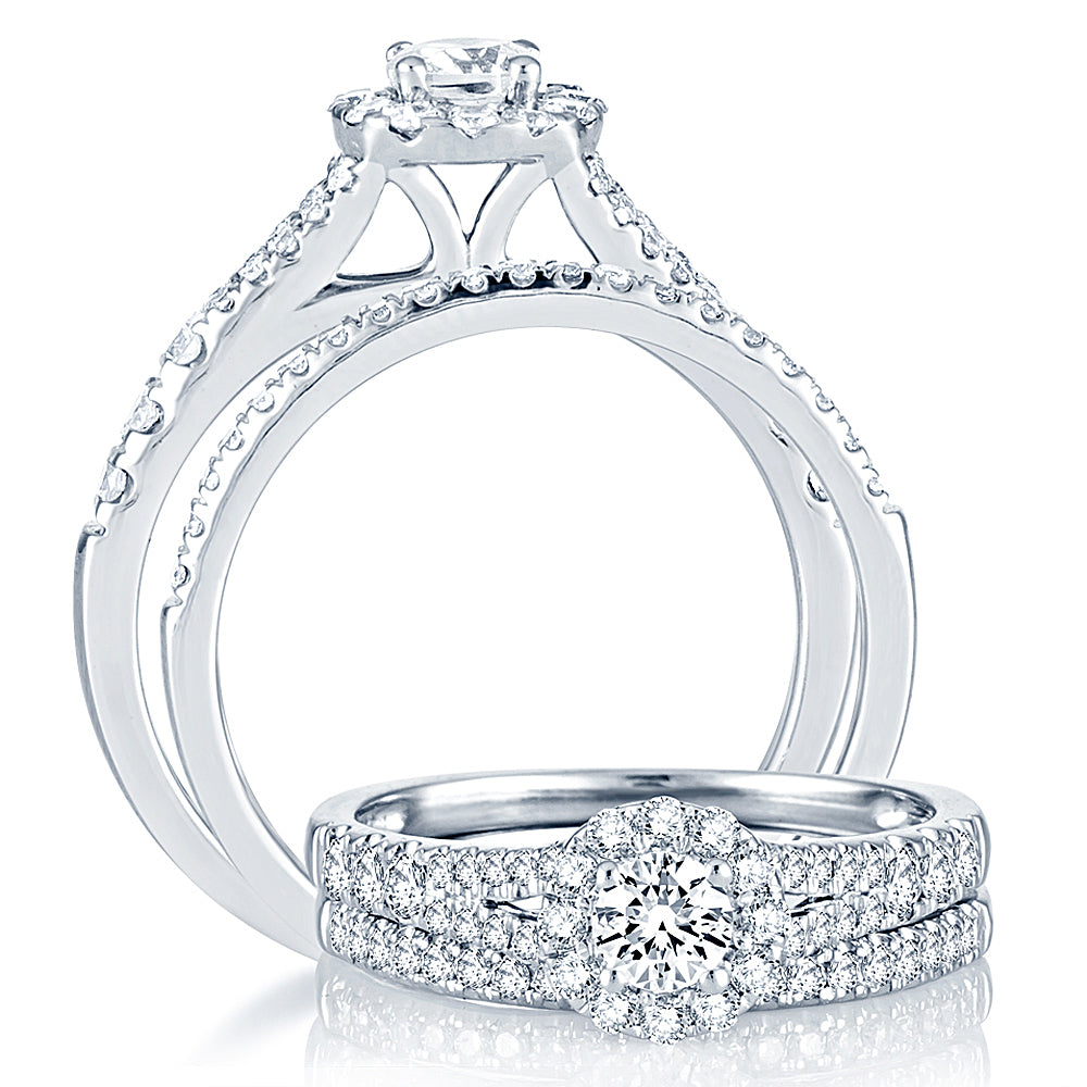 14K 1.00CT Diamond Bridal Ring