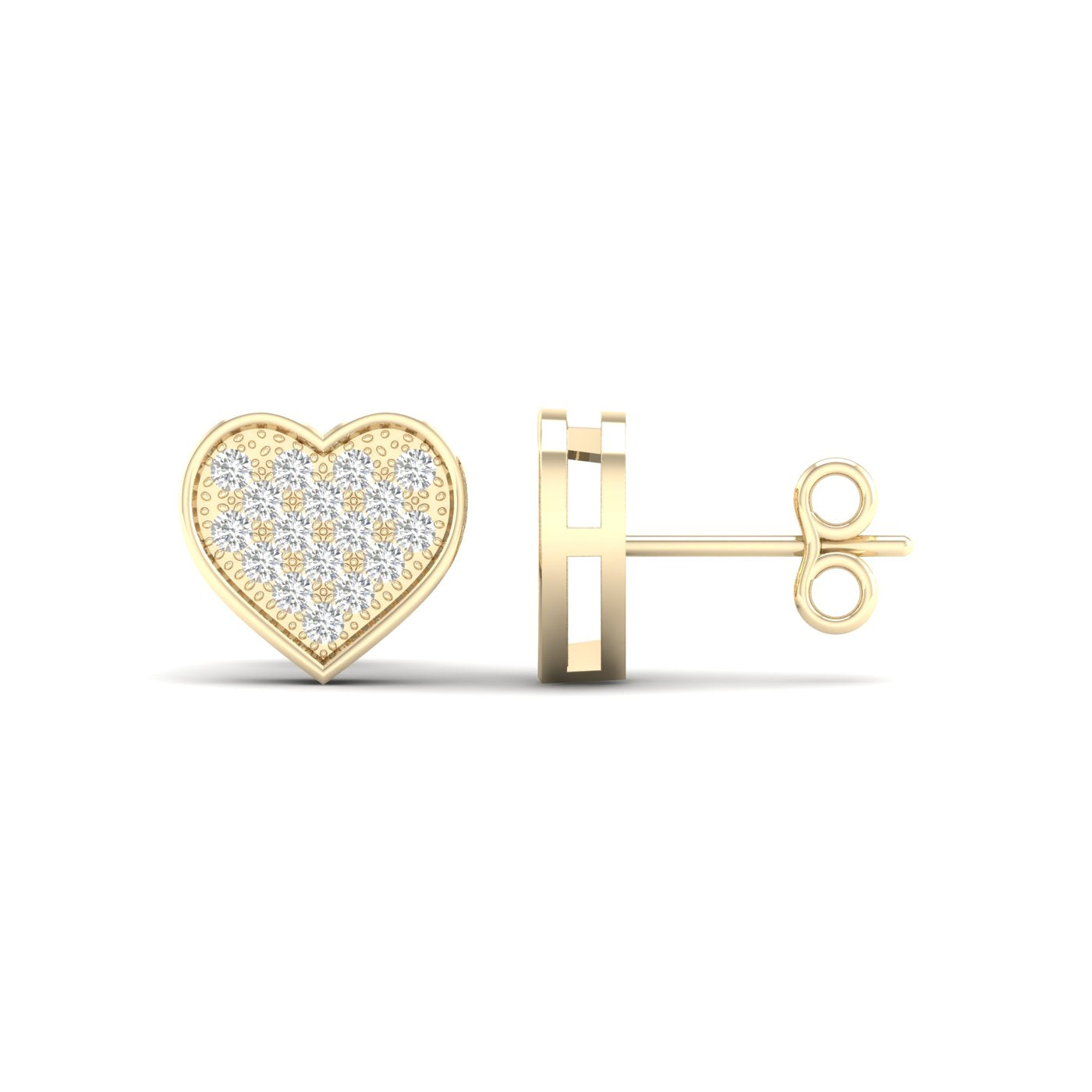 10K 0.10CT Diamond Earrnig