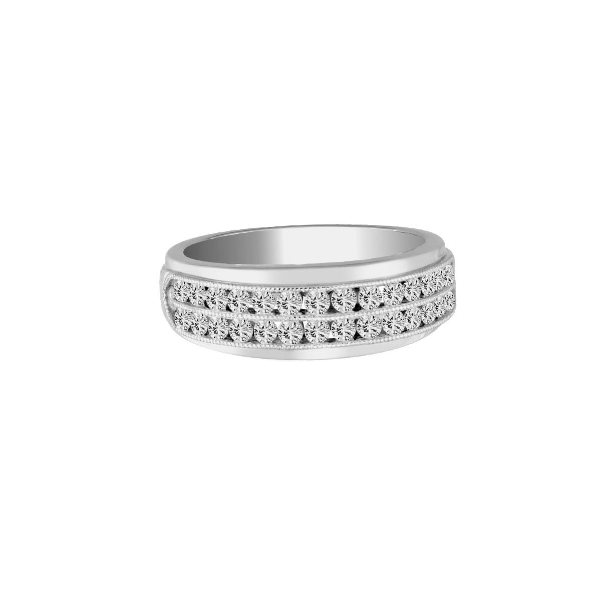 14K 0.25CT Diamond Men's Band