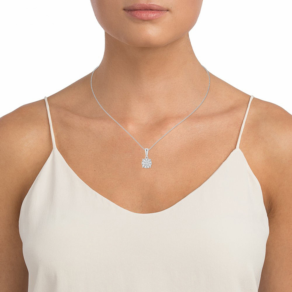 14K 0.25CT Diamond Pendant