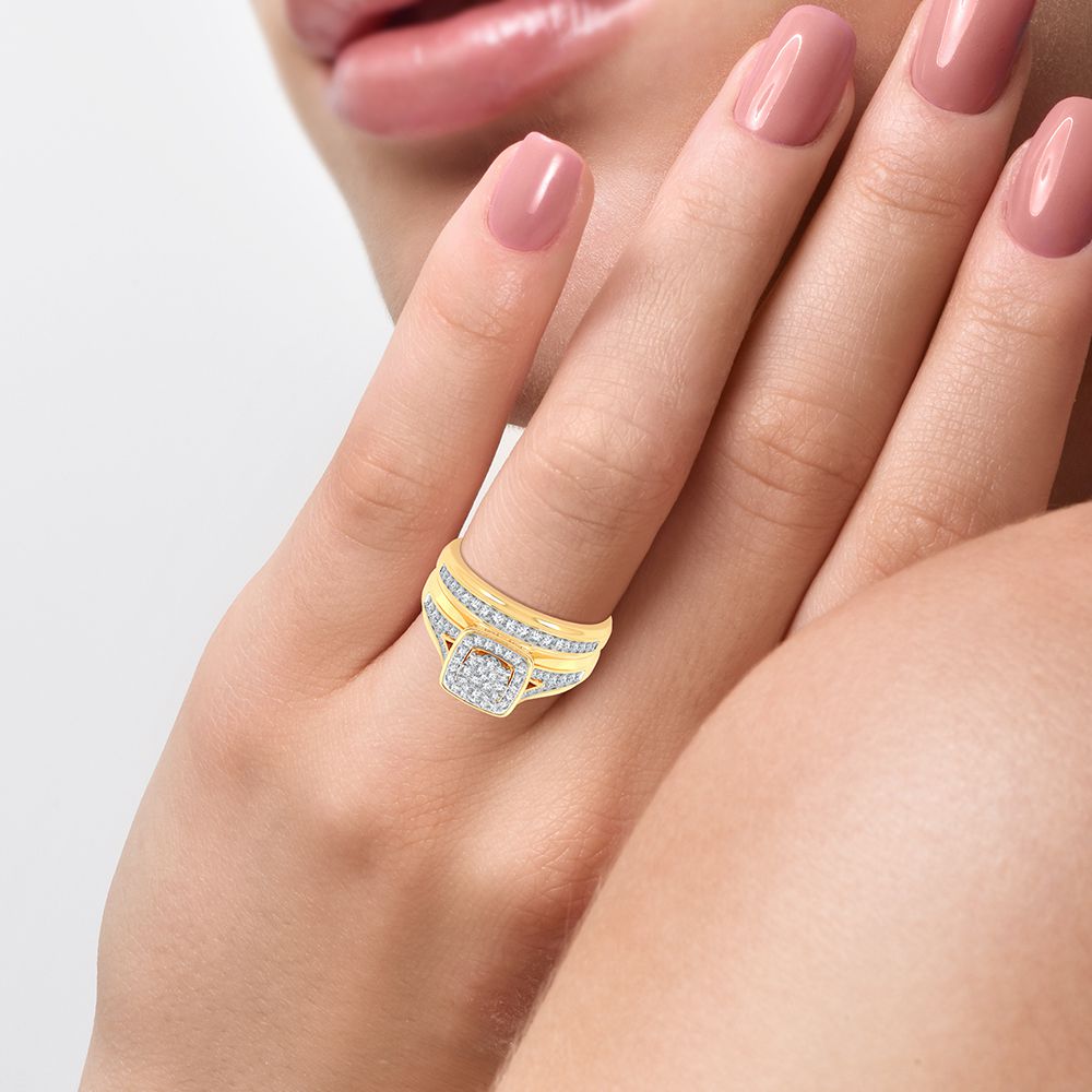 14K 0.70CT Diamond Trio Set