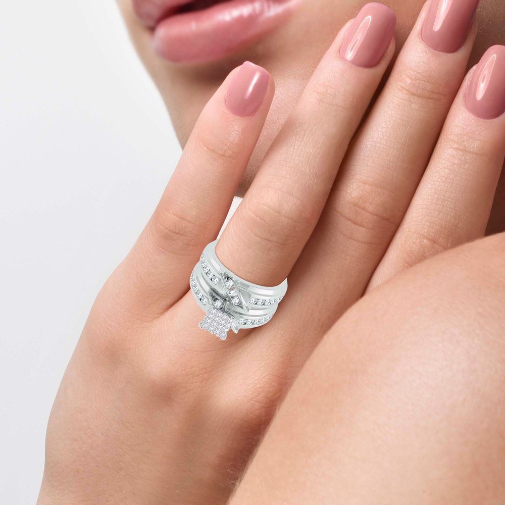 14K 2.00CT Diamond Trio Set