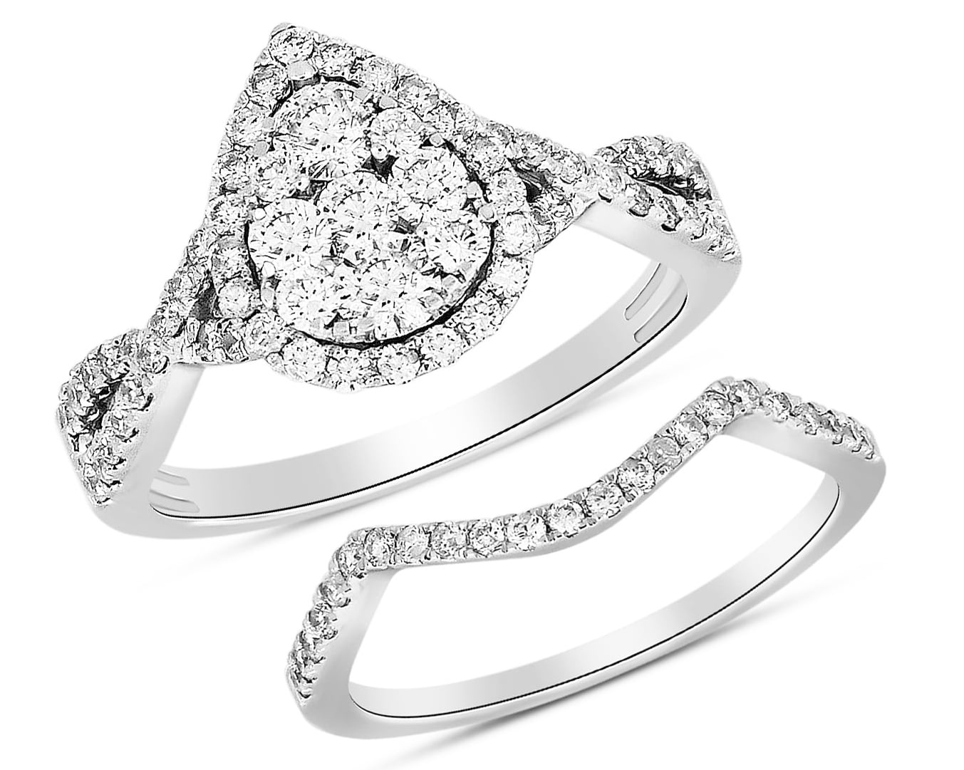 14K 1.00CT Diamond Bridal Ring