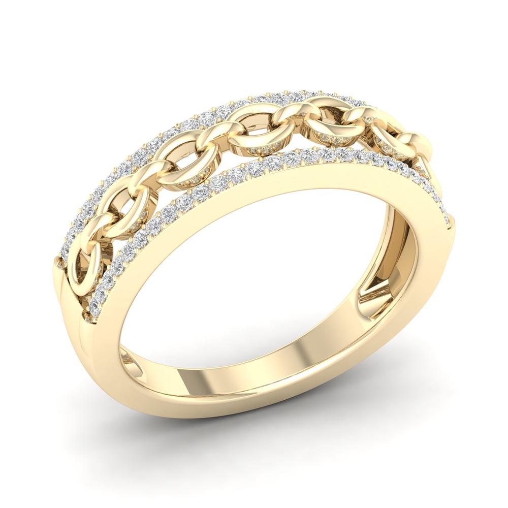 10K 0.15CT Diamond Band
