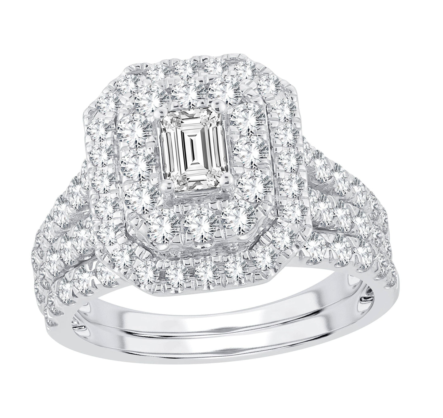 14K 2.00CT Diamond Bridal Set