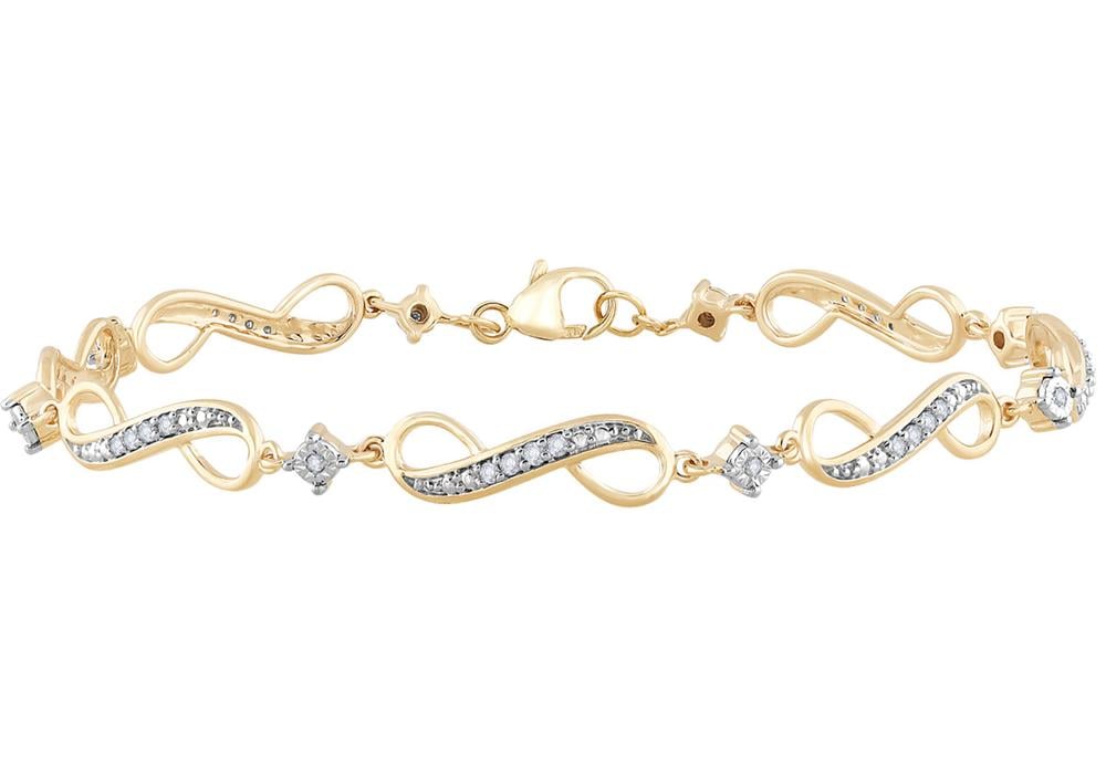 10K 0.25CT Diamond Bracelet