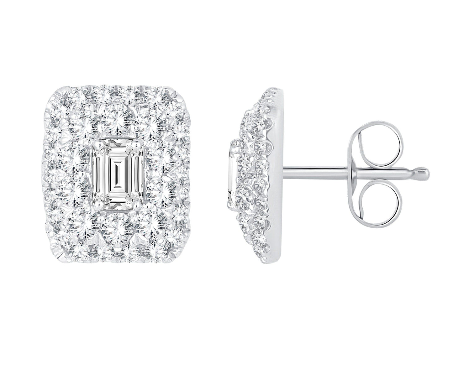 14K 0.79CT Diamond Earring