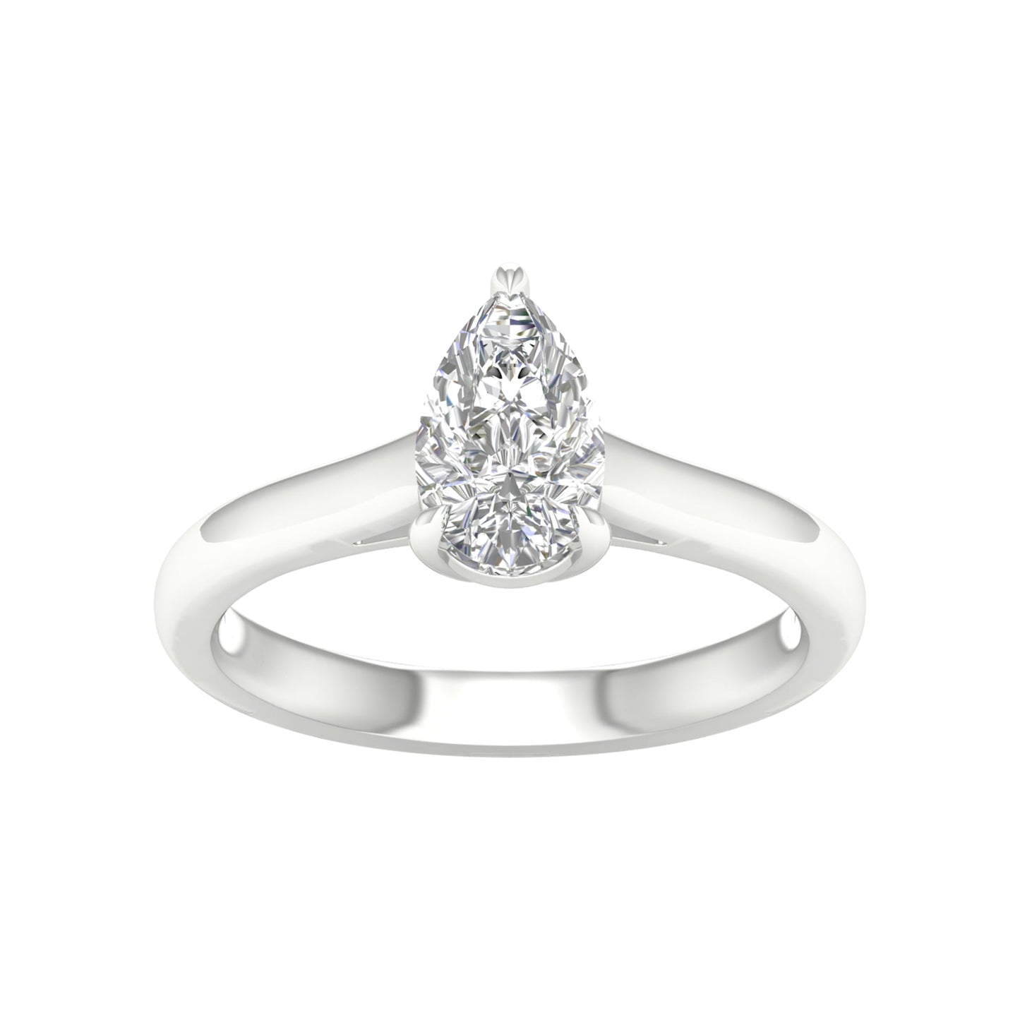 14K 1.00CT Lab Grown Engagement Ring ( Igi Certified )