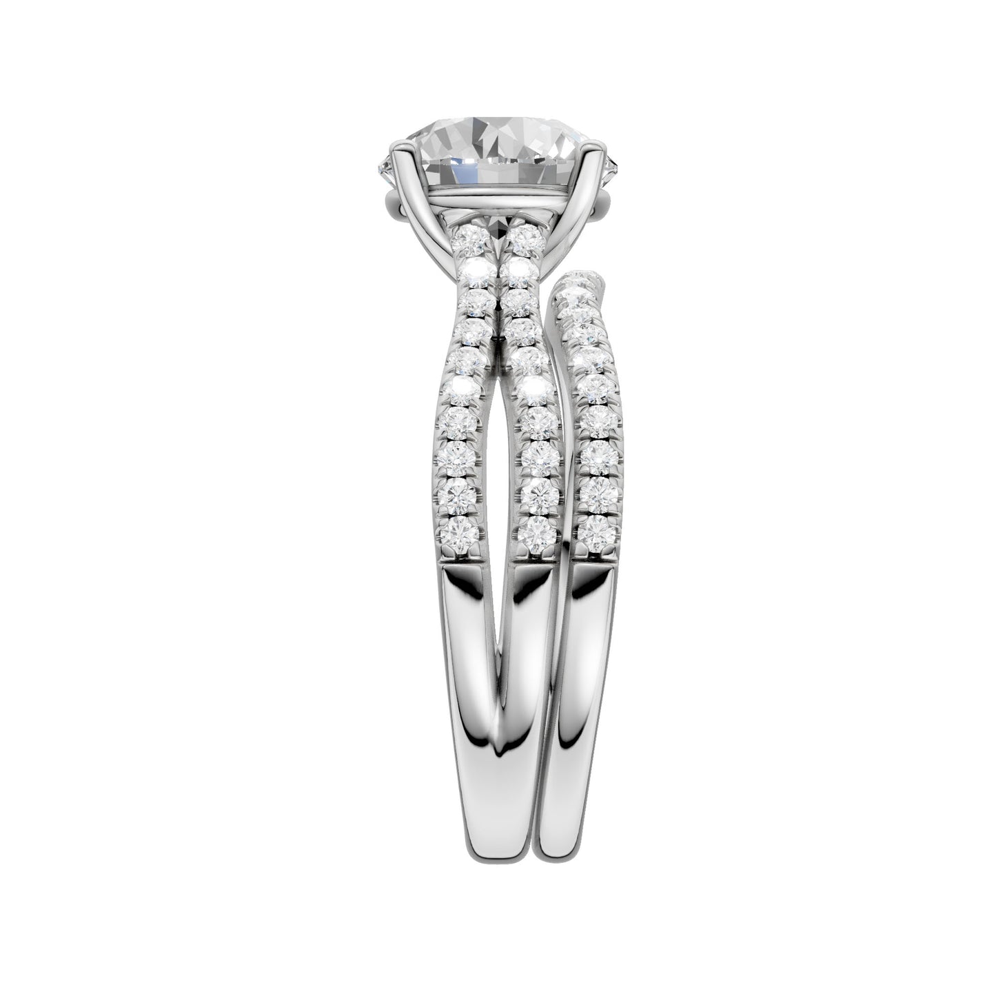 14K 2.40CT Lab Grown Diamond Bridal Set