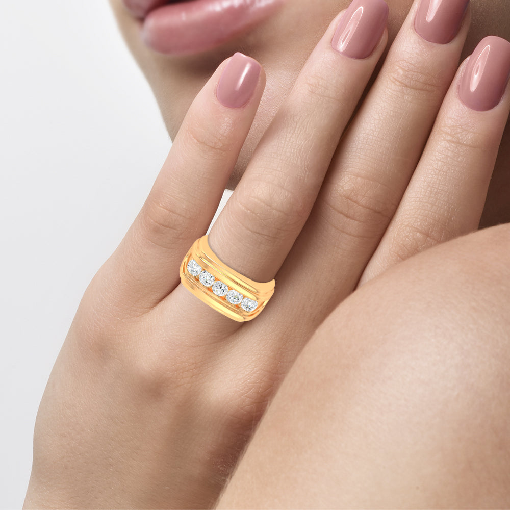 14K 2.00CT Certified Lab Grown Mens Ring