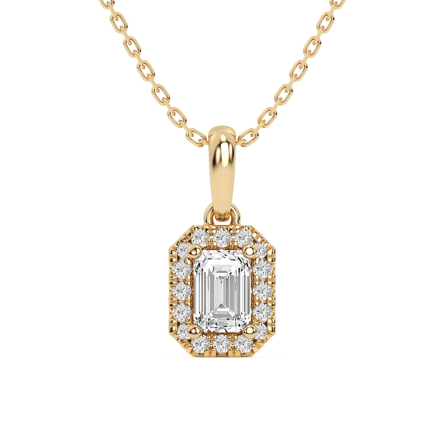 14K 0.62CT Lab Grown Pendant