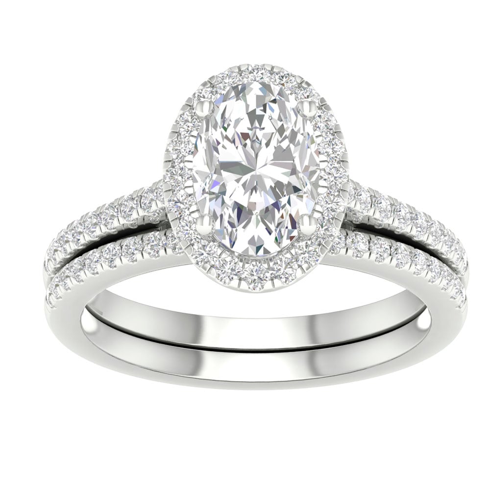 14K 2.00CT Lab Grown Bridal Set