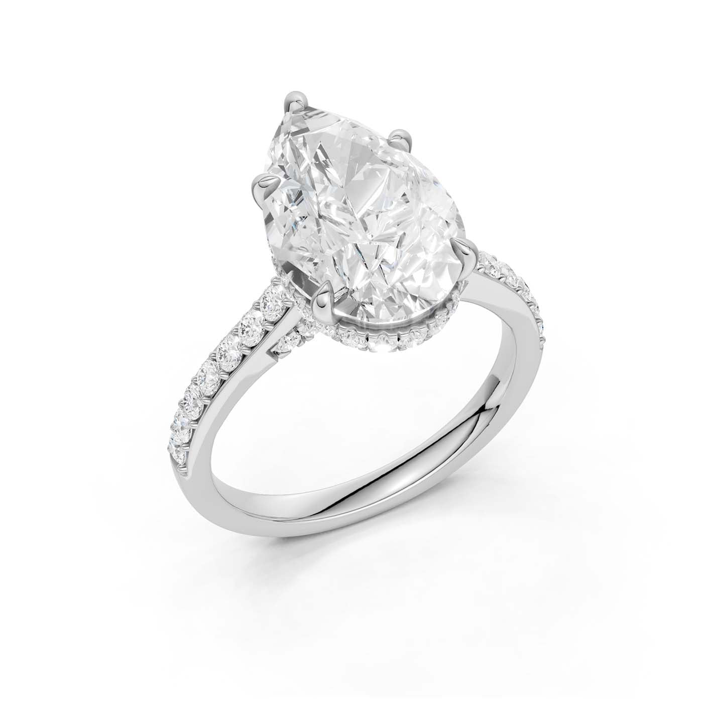 14K 4.50CT Lab Grown Diamond Engagement Ring