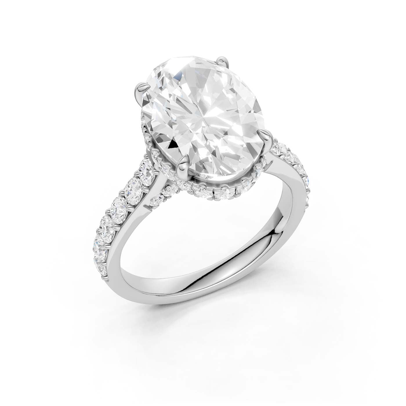 14K 6.00CT Lab Grown Diamond Engagement Ring