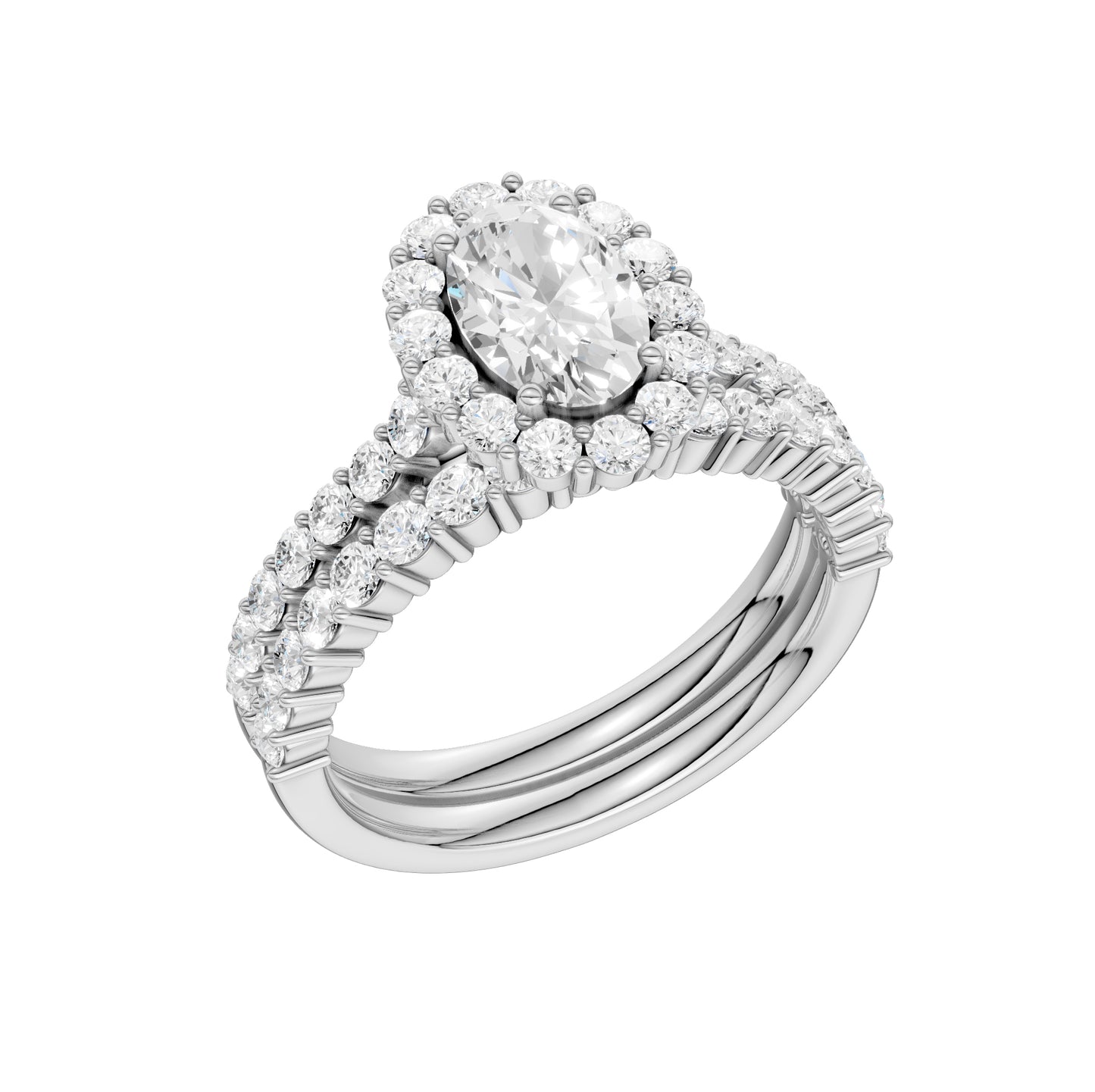 14K 2.00CT Diamond Bridal Set