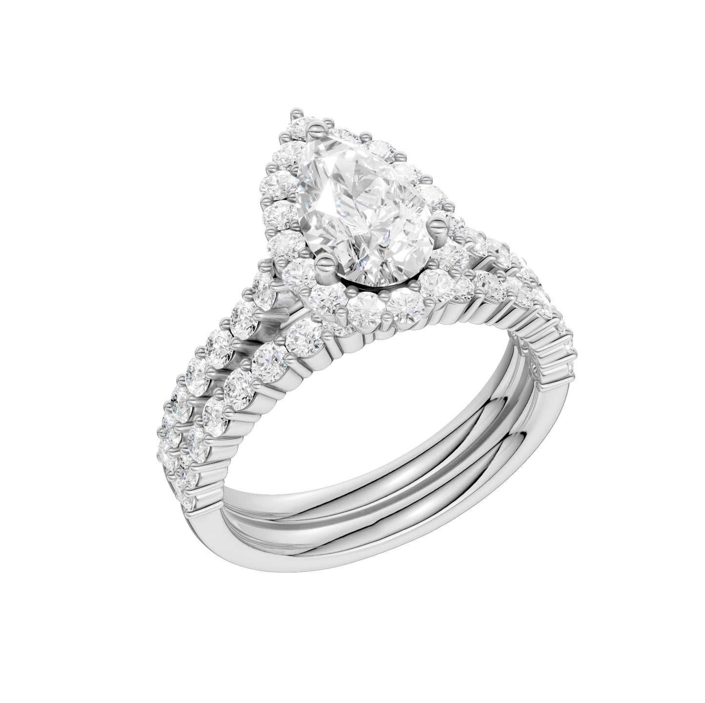 14K 2.00CT Diamond Bridal Set