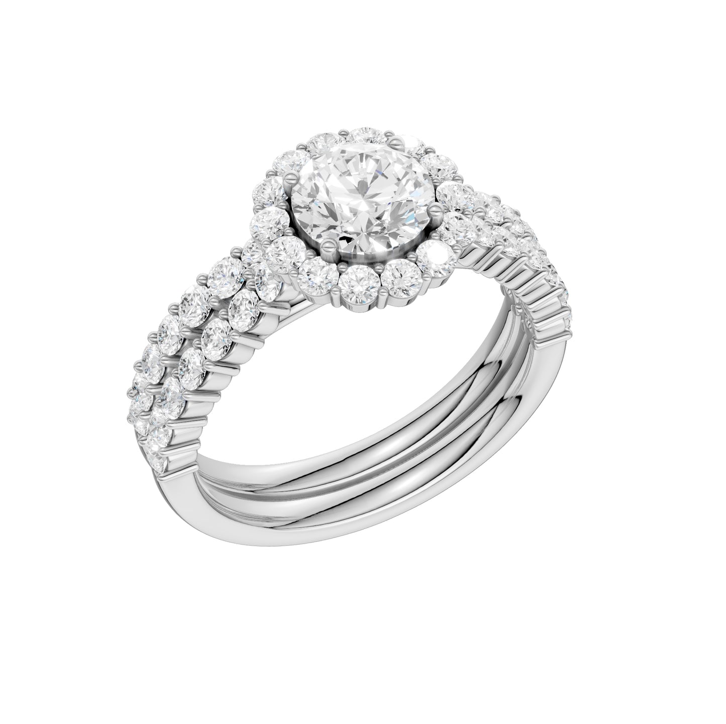 14K 2.00CT Diamond Bridal Set