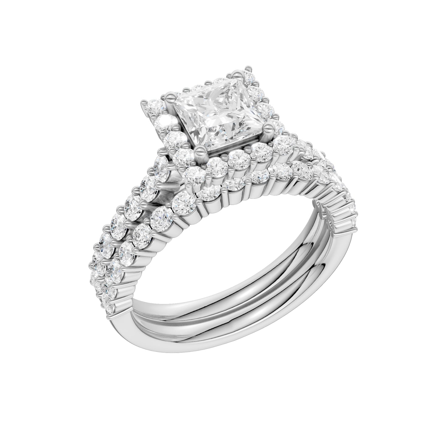 14K 2.00CT Diamond Bridal Set