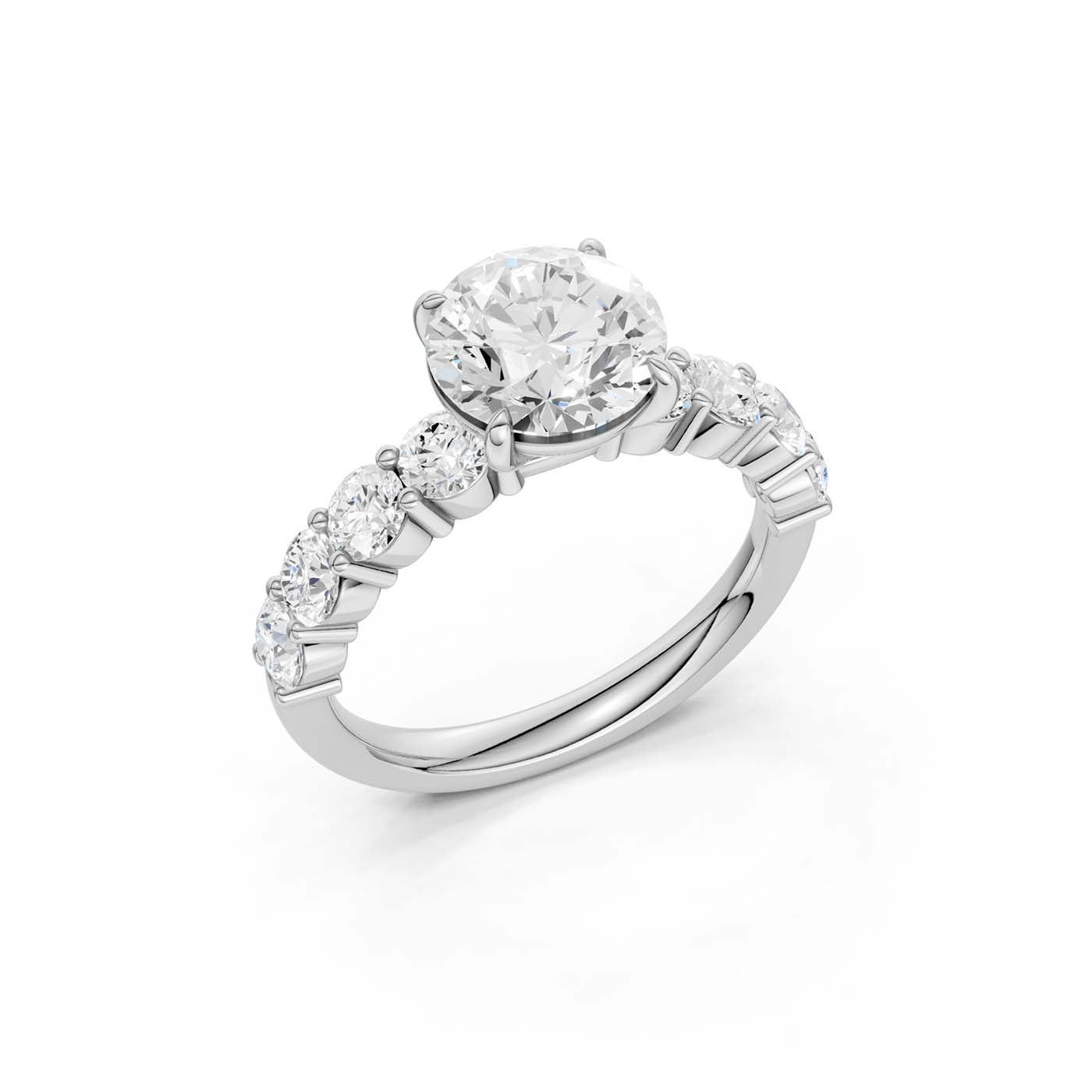 14K 3.00CT Lab Grown Diamond Engagement Ring
