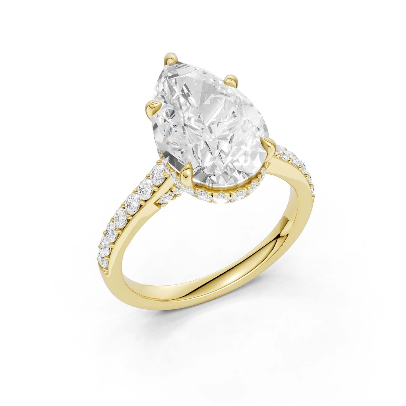 14K 4.50CT Lab Grown Diamond Engagement Ring