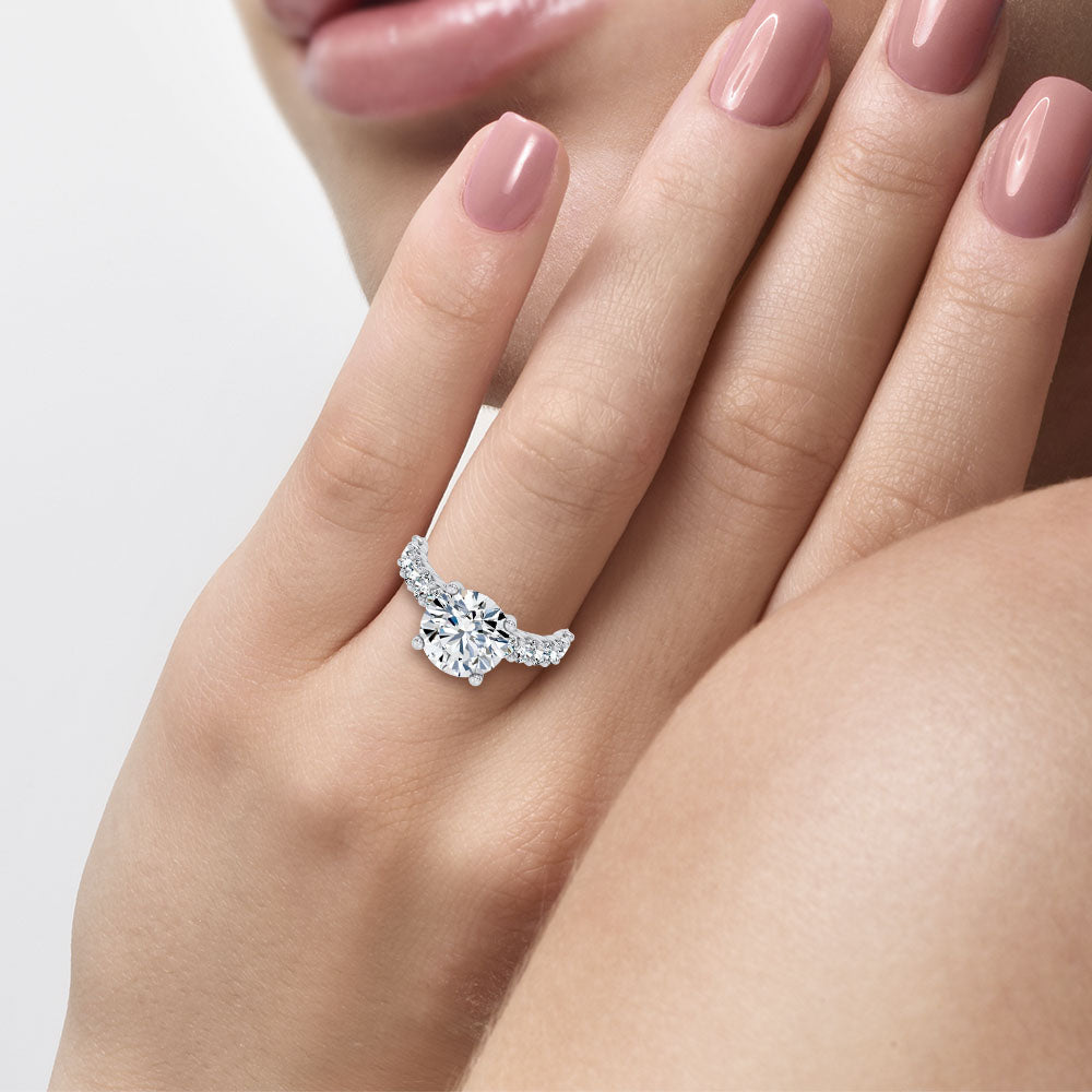 14K 4.20CT Certified Lab Grown Engagement Ring