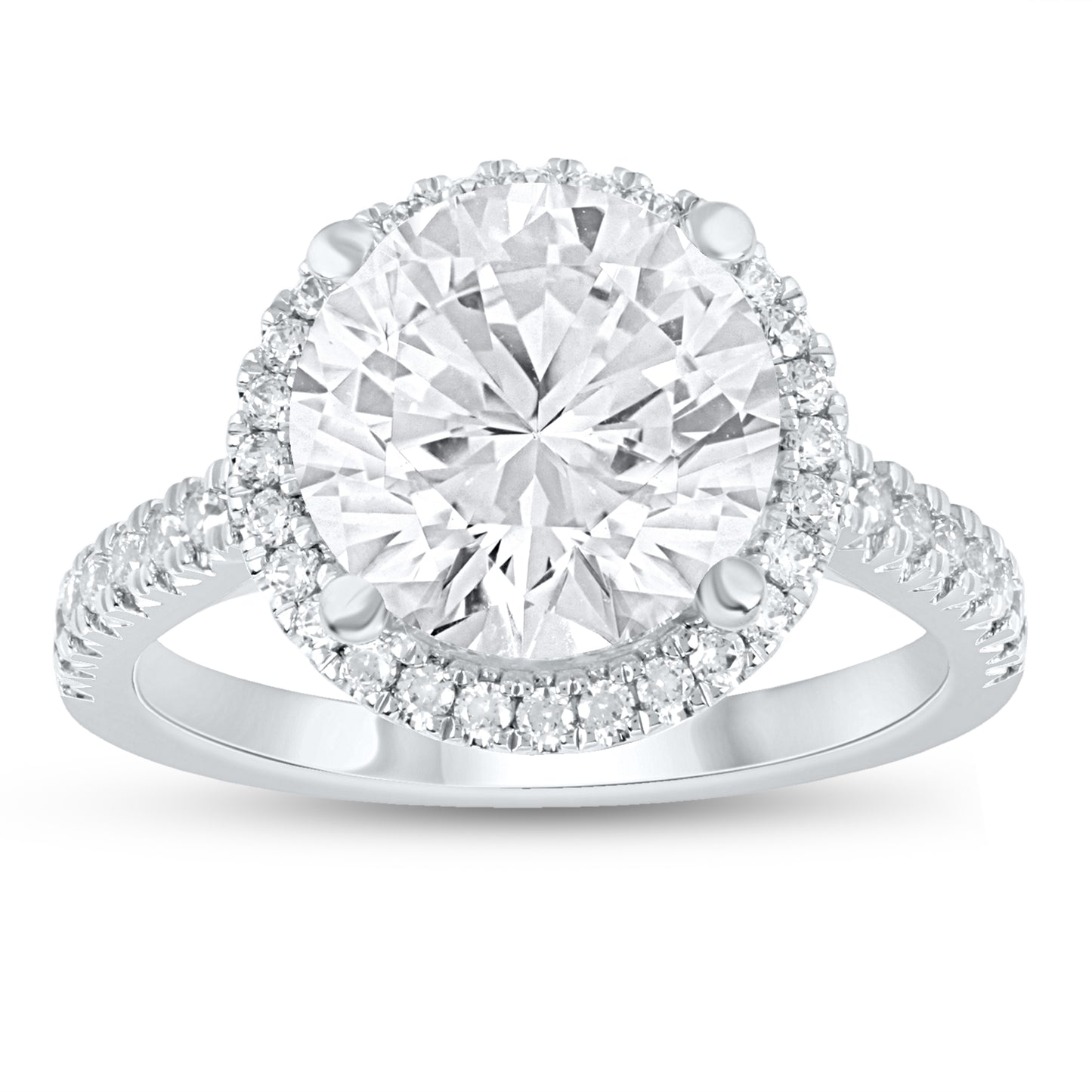 10K 4.50CT Certified Lab Grown Diamond Engagement Ring