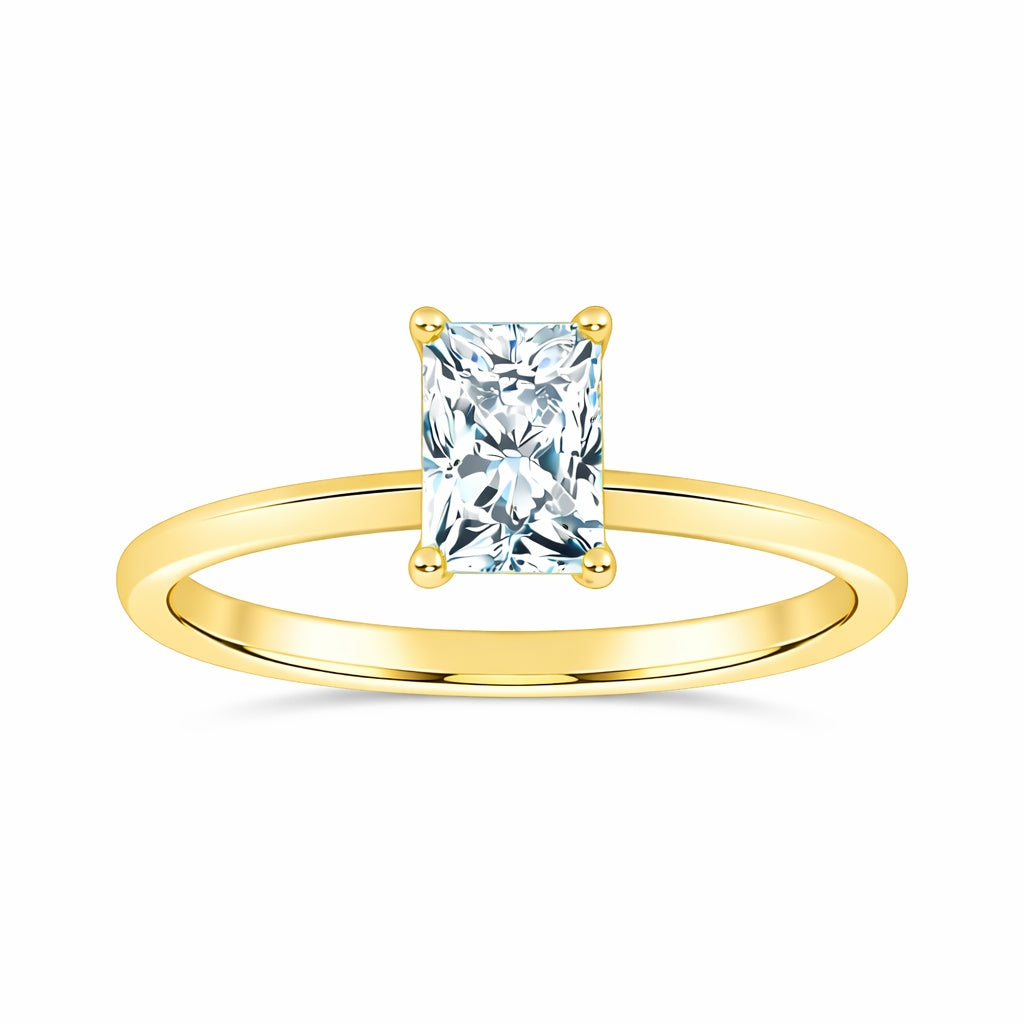 10K 1.00CT Certified Lab Grown Solitaire Ring