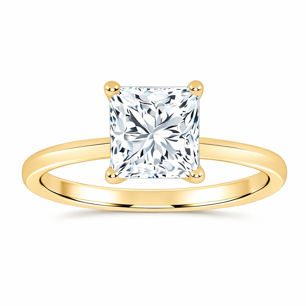 10K 0.50CT Certified Lab Grown Solitaire Ring