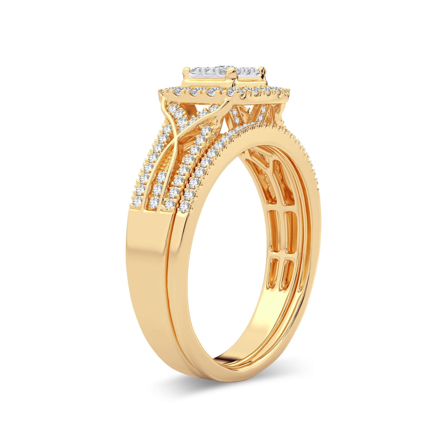 10K 0.50CT Diamond Bridal Ring