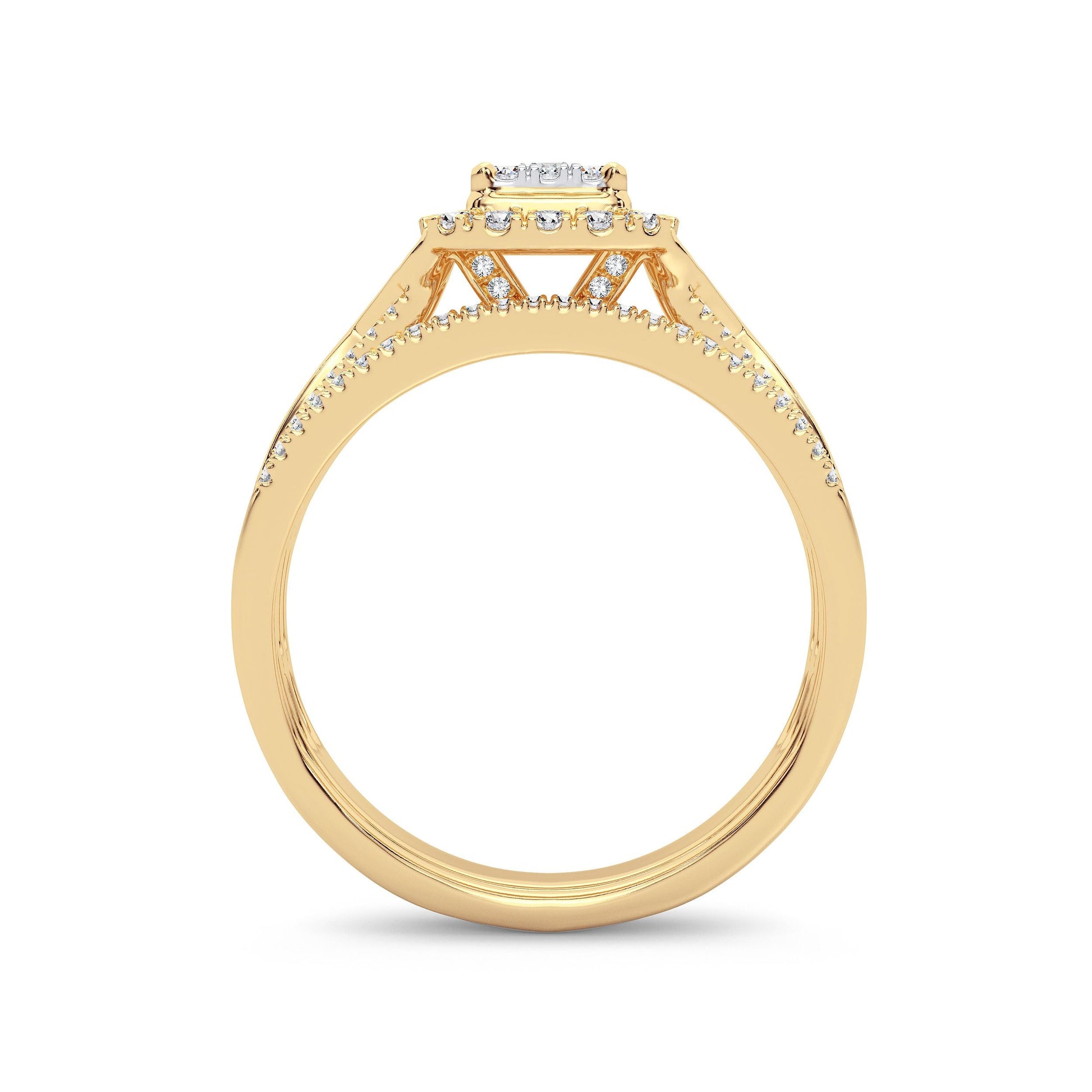 10K 0.50CT Diamond Bridal Ring