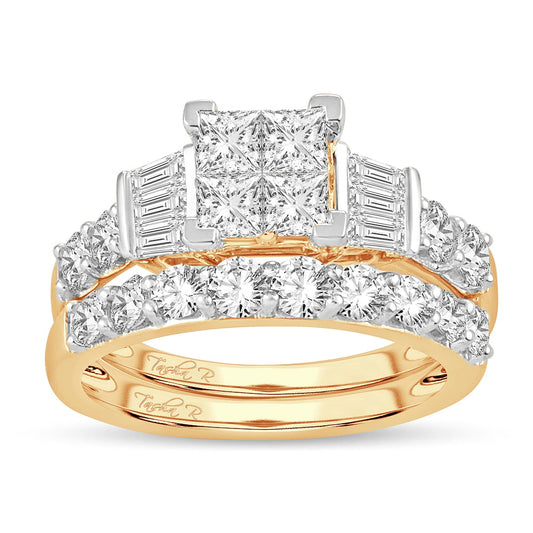 14K 3.00CT Diamond Bridal Ring