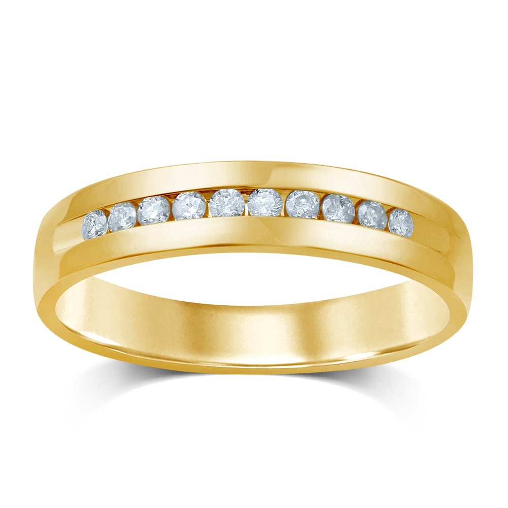 14K 0.25CT Diamond Band