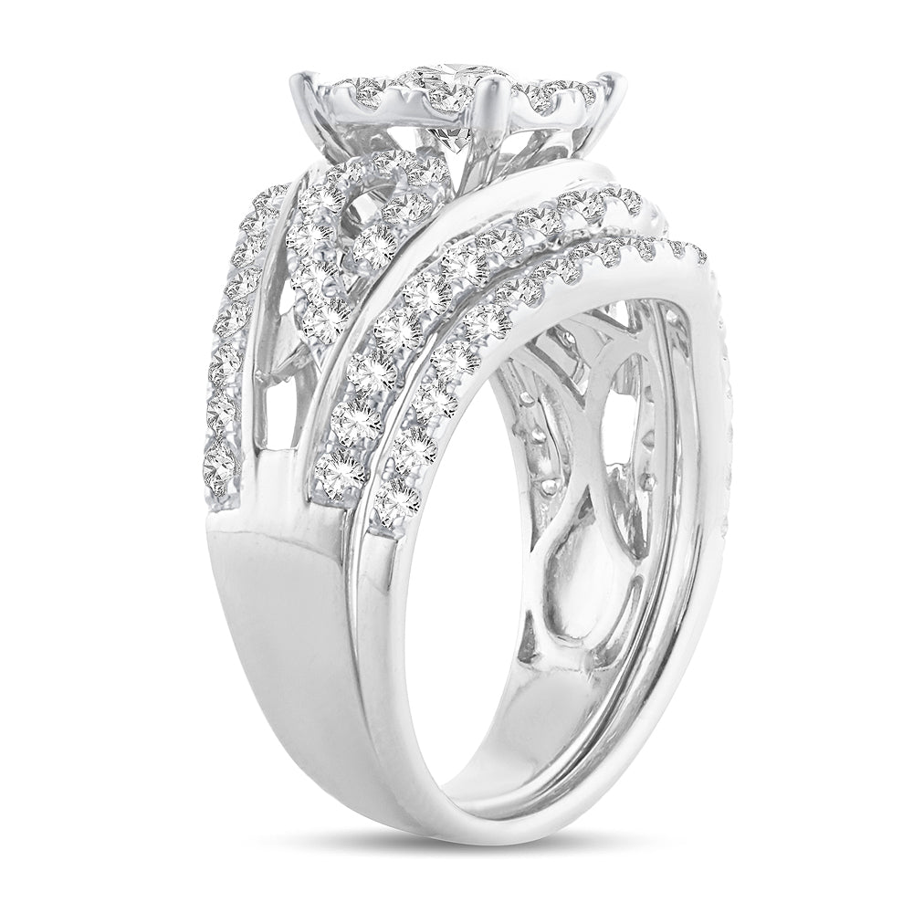 14K 1.90CT Diamond Bridal Ring