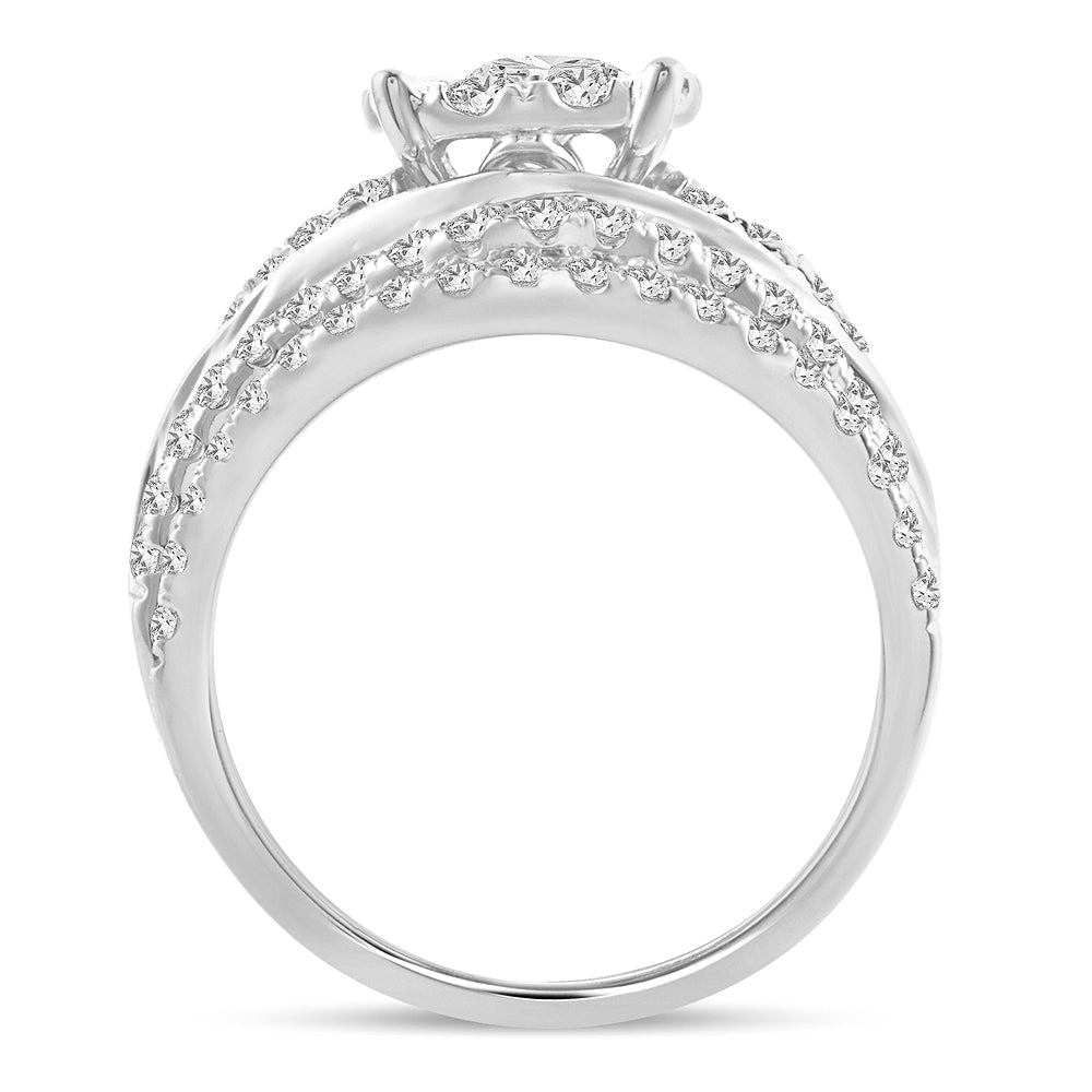 14K 1.90CT Diamond Bridal Ring