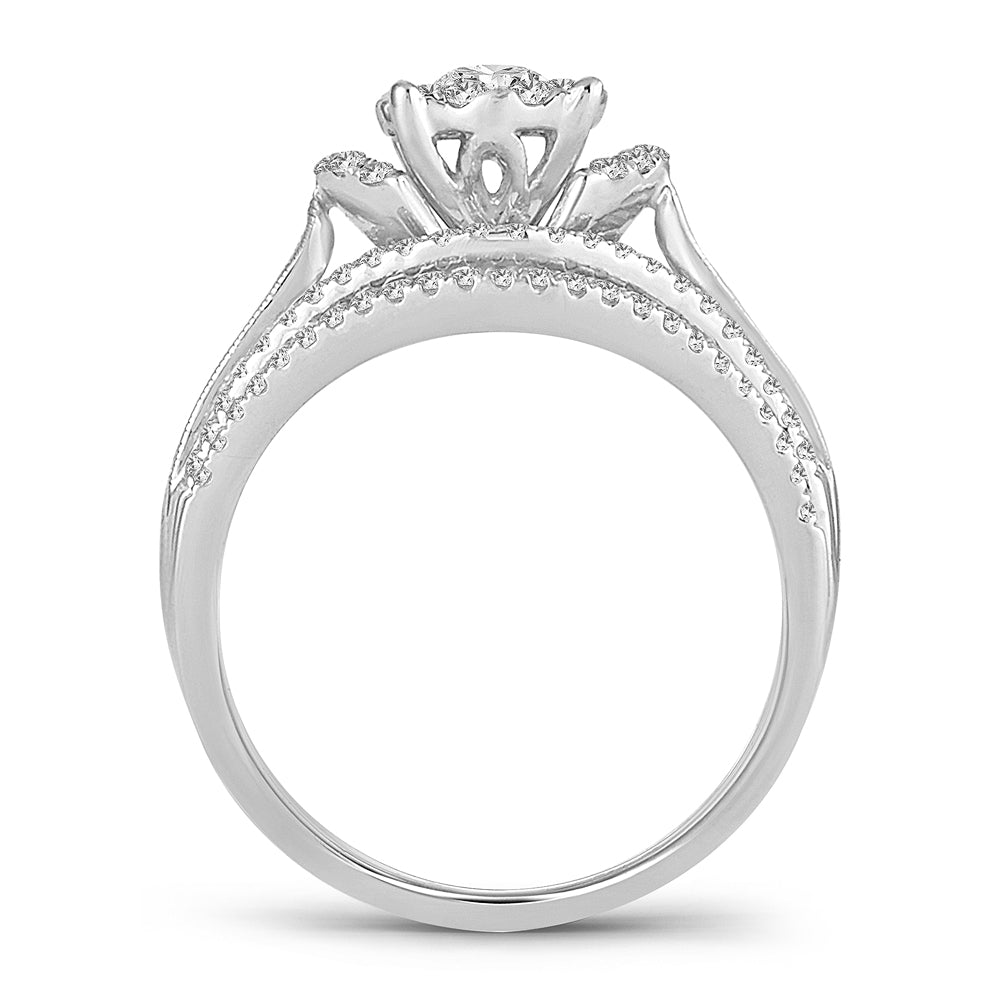 14K 0.75CT Diamond Bridal Ring