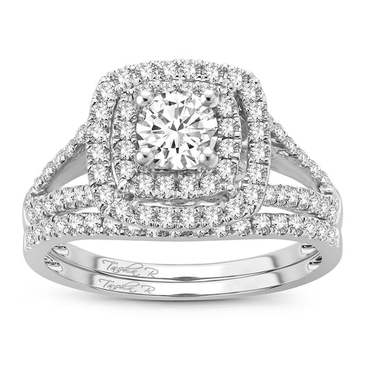 14K White Gold 1.11CT Bridal Ring