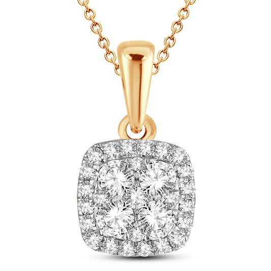 14K 0.50CT Diamond Pendant