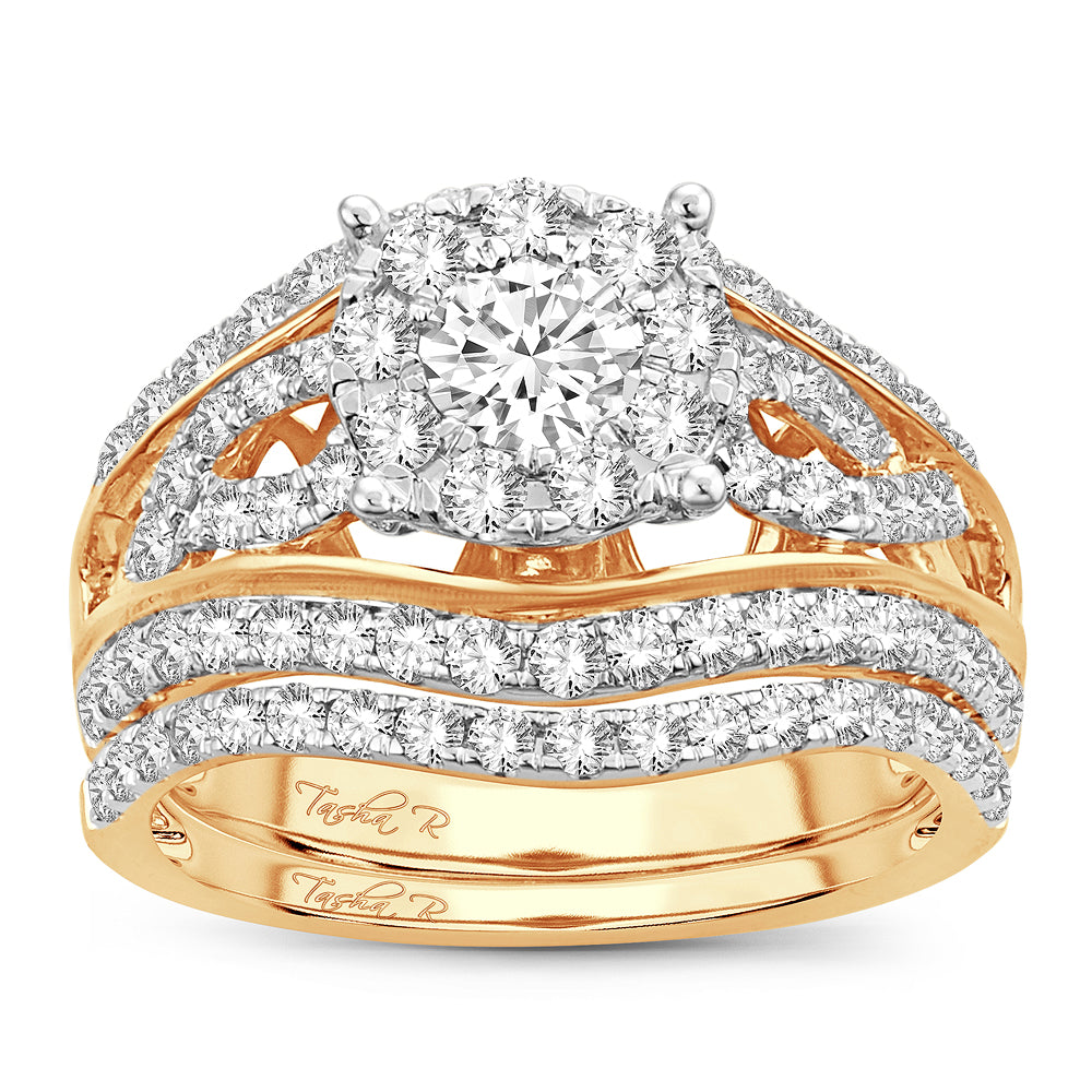 14K 1.90CT Diamond Bridal Ring