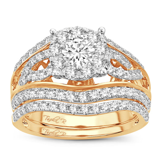 14K 1.90CT Diamond Bridal Ring