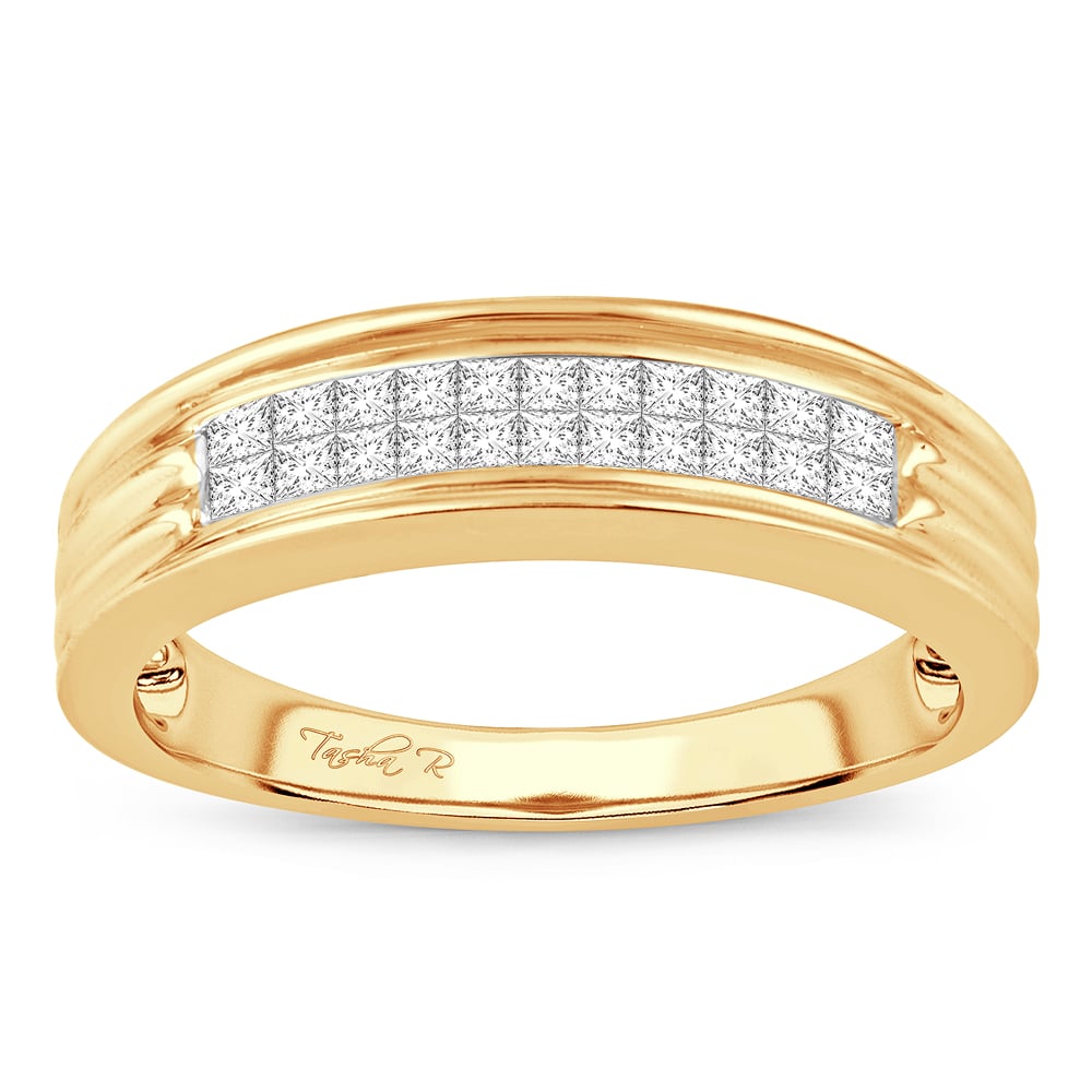 14K 0.50CT Mens Band