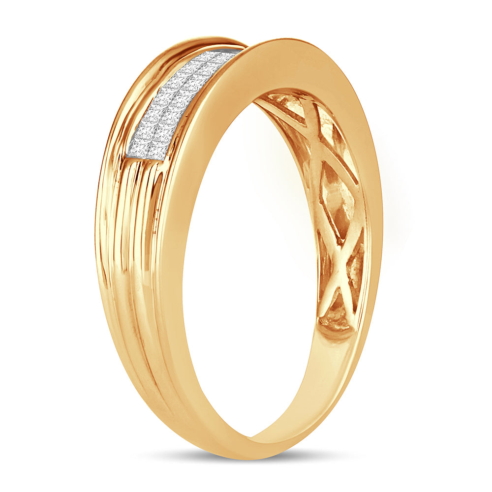 14K 0.50CT Mens Band