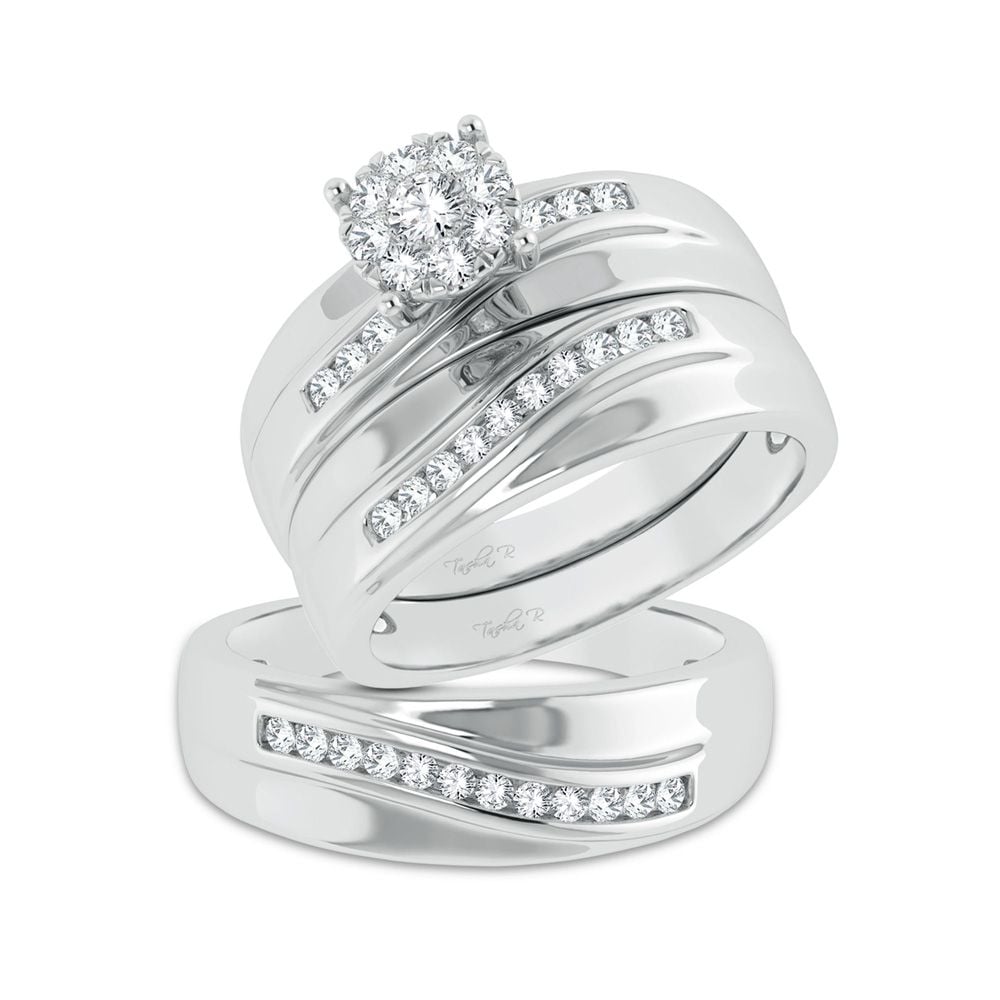 14K 0.53CT Diamond Trio Set
