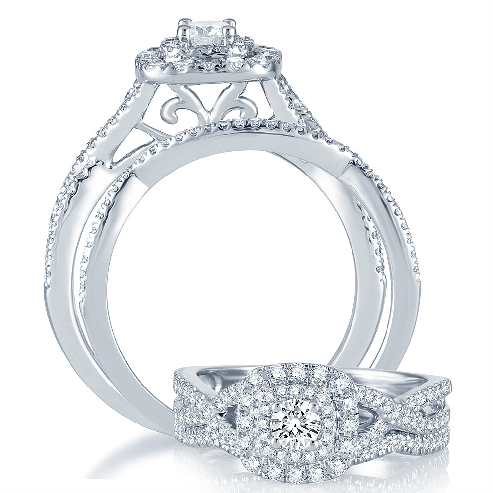 14K 0.75CT Diamond Bridal Ring
