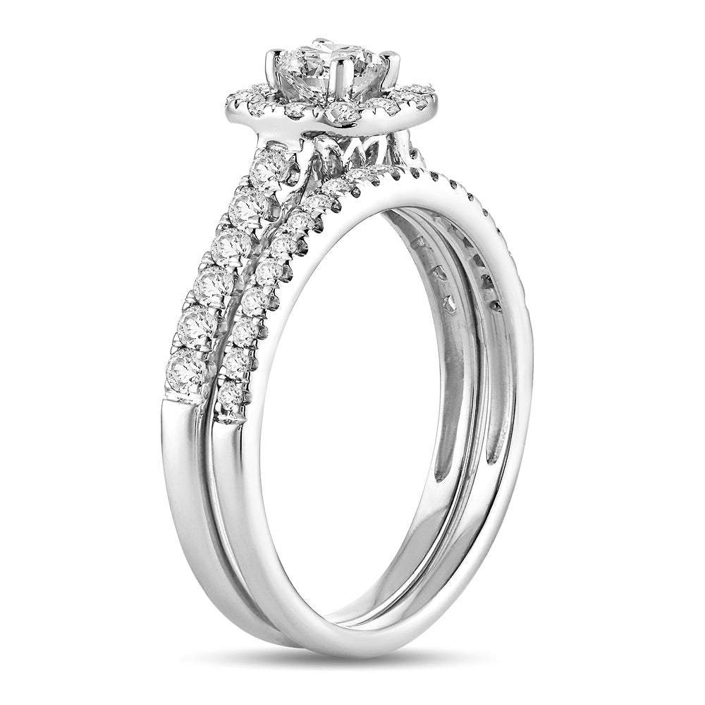 14K 1.00CT Diamond Bridal Ring