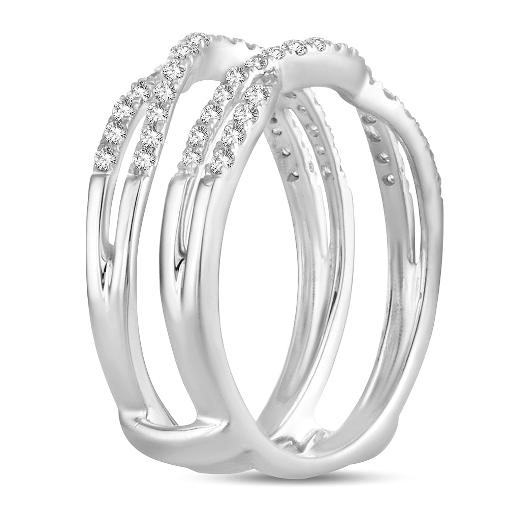 14K 0.33CT Diamond Ring Guard