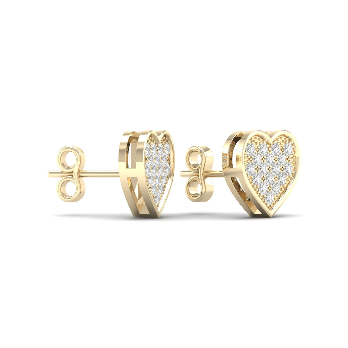 10K 0.10CT Diamond Earrnig