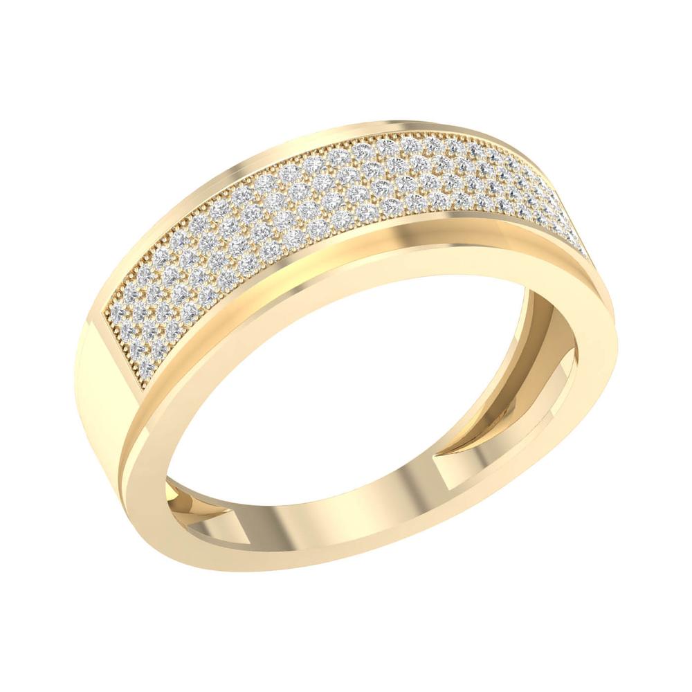10K 0.30CT Mens Band
