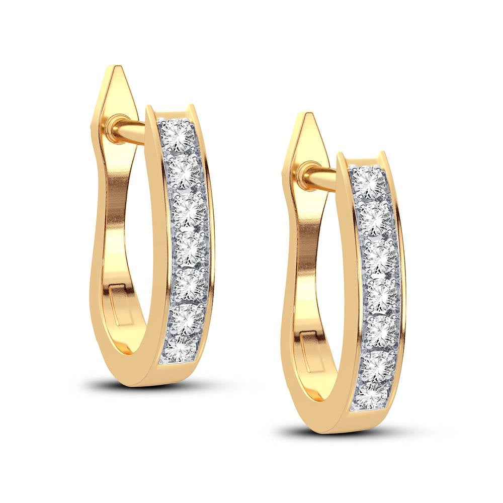 14K 0.06CT Diamond Earring