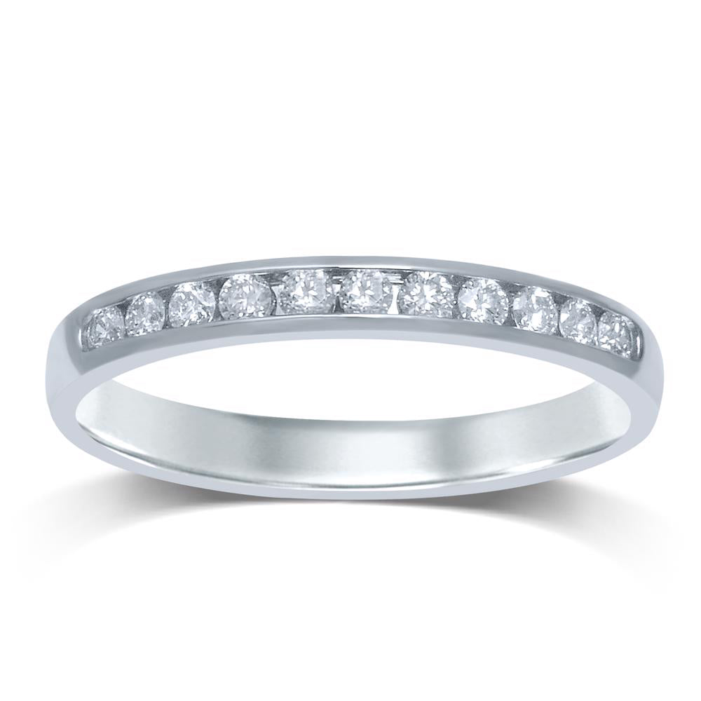 14K 0.27CT Diamond Ladies Band